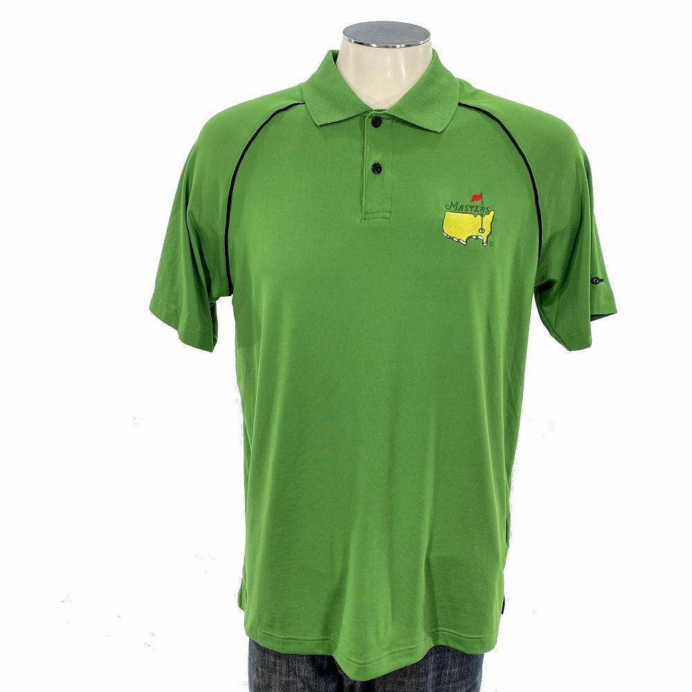 Masters BIG‎ LOGO Stormtech Performance Golf Polo Shirt M Green Agusta H2X Men